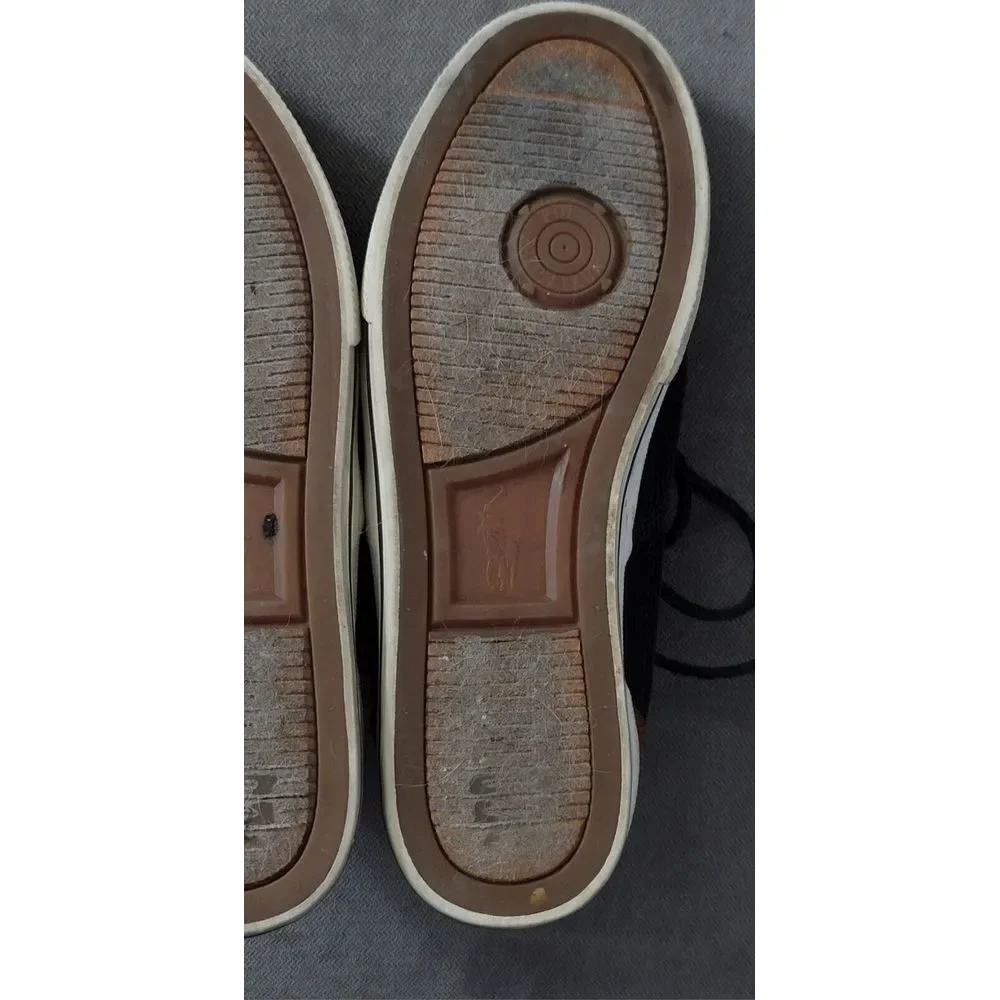 Polo Ralph Lauren Men's Vaughn Charcoal Corduroy Suede Shoes Size 7.5‎ D